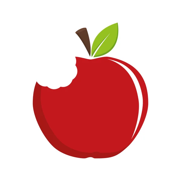 Gezonde en biologische voeding. Apple fruit icoon. Vectorafbeelding — Stockvector