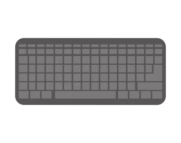 Tecnologia e concetto di dispositivo. icona della tastiera. Grafico vettoriale — Vettoriale Stock