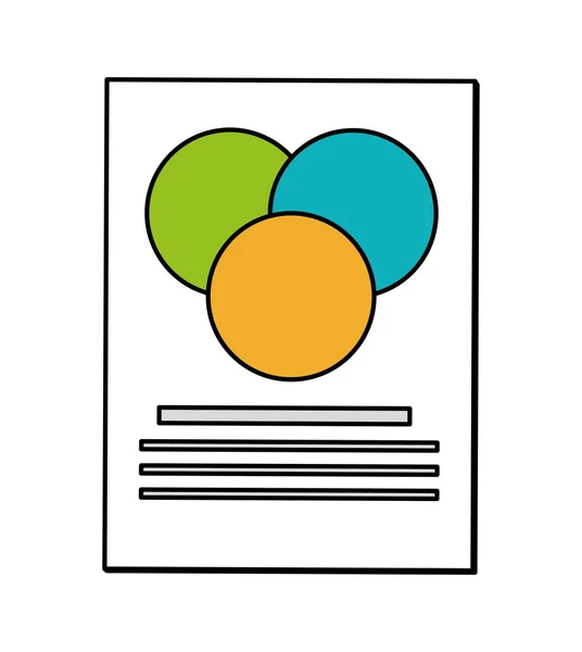 Dokumentenkonzept. Papier- und Datensymbol. Vektorgrafik — Stockvektor