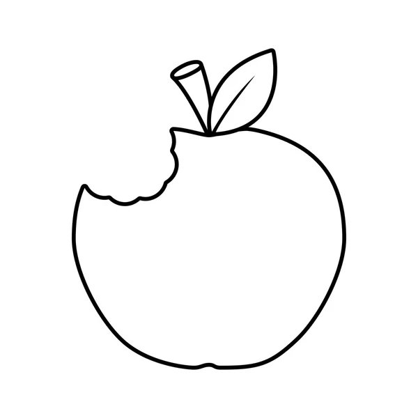 Gezonde en biologische voeding. Apple fruit icoon. Vectorafbeelding — Stockvector