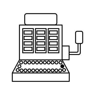 Casino kavramı. Slot makinesidir simgesi. vektör grafiği