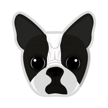 Aşk hayvan ve evde beslenen hayvan. Köpek çizgi film simgesi. vektör grafiği