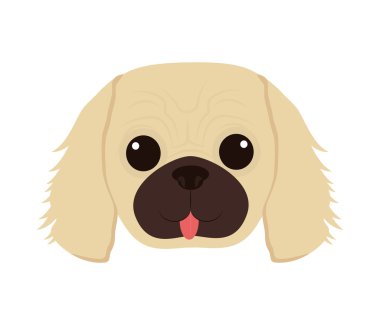 Aşk hayvan ve evde beslenen hayvan. Köpek çizgi film simgesi. vektör grafiği