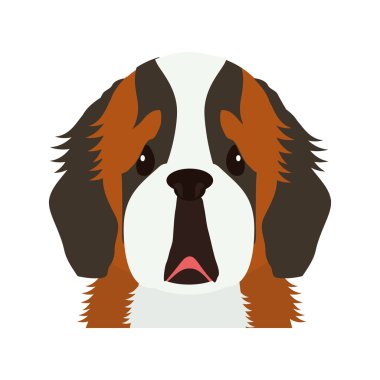 Aşk hayvan ve evde beslenen hayvan. Köpek çizgi film simgesi. vektör grafiği