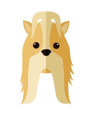 Aşk hayvan ve evde beslenen hayvan. Köpek çizgi film simgesi. vektör grafiği