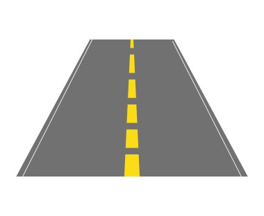 Kentsel yaşam tarzı kavramı. Sokak yolu simgesi. vektör grafiği