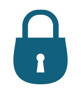 Güvenlik sistemi konsepti. asma kilit simgesi. koruma kavramı. vektör