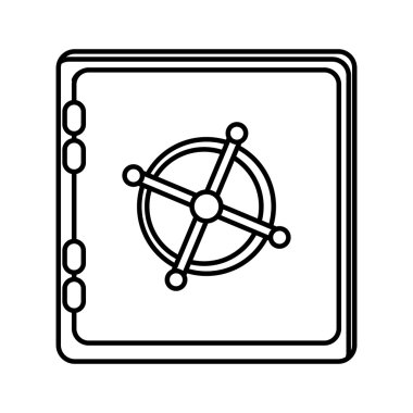 Güvenlik sistemi konsepti. strongbox simgesi. koruma kavramı. Vec