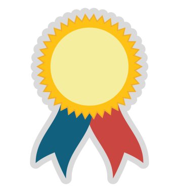 Etiket kavramı. kurdele simgesi ile damga mühür. vektör grafiği