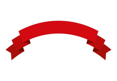 etiket tasarımı. kırmızı kurdele simgesi. vektör grafiği