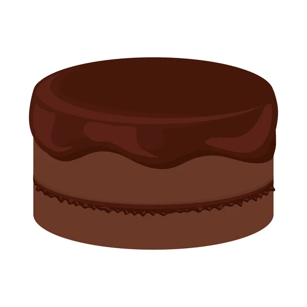 Cake with cream design. Bakery icon. vector graphic — Stock Vector
