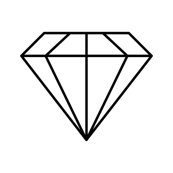 Design en forme de diamant. Icône de gemme. graphique vectoriel — Image vectorielle