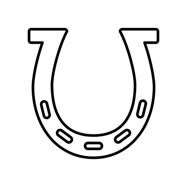 Paard concept. metalen paarden schoen pictogram. vectorafbeelding — Stockvector