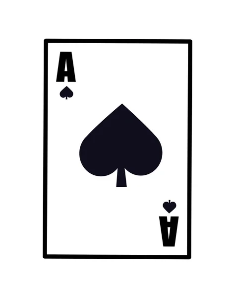 Concepto Casino. icono de la tarjeta. gráfico vectorial — Vector de stock