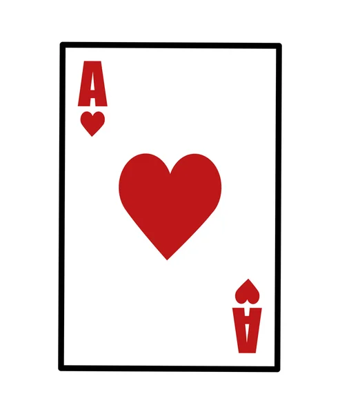 Casino-Konzept. Kartensymbol. Vektorgrafik — Stockvektor