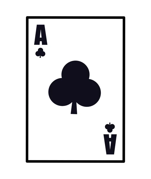 Casino concept. het pictogram van de kaart. vectorafbeelding — Stockvector
