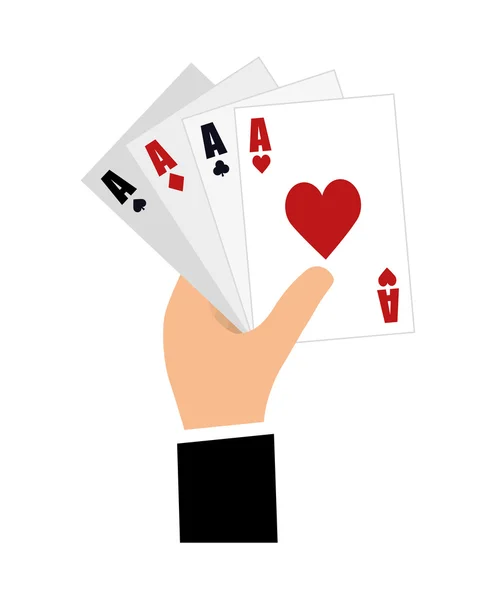 Casino concept. het pictogram van de kaart. vectorafbeelding — Stockvector