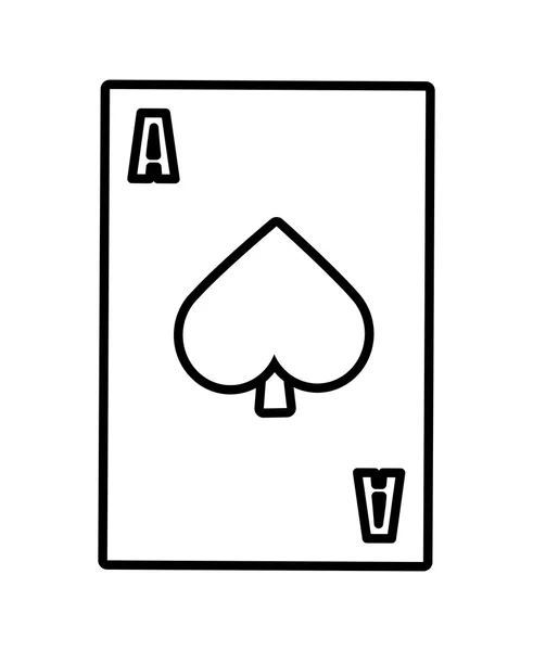 Concept de casino. icône de carte. graphique vectoriel — Image vectorielle
