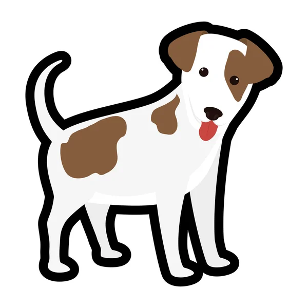 Animal y el amor de mascotas. Icono de dibujos animados para perros. gráfico vectorial — Archivo Imágenes Vectoriales