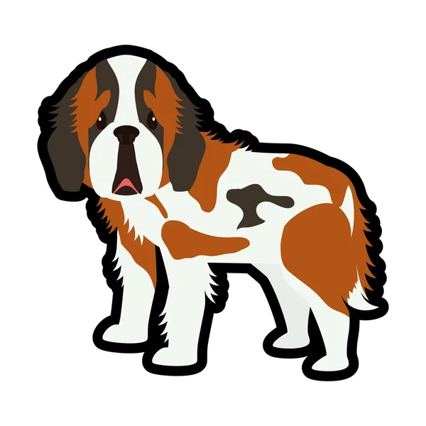 Animal and Pet love. Dog cartoon  icon. vector graphic — Stock Vector