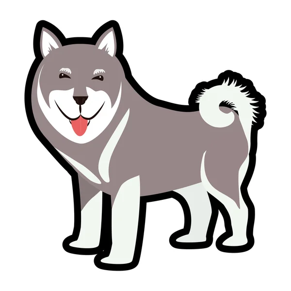 Zvířat a Pet lásku. Pes kreslené ikony. vektorové grafiky — Stockový vektor