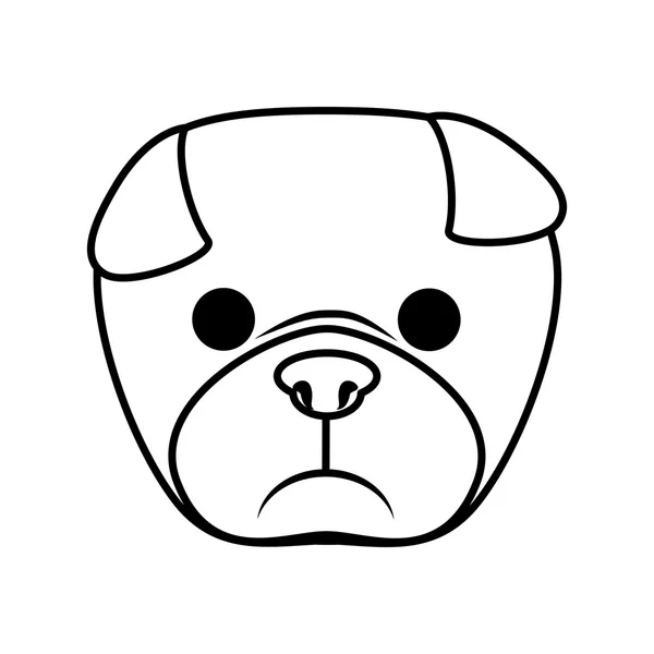 Animal y el amor de mascotas. Icono de dibujos animados para perros. gráfico vectorial — Archivo Imágenes Vectoriales