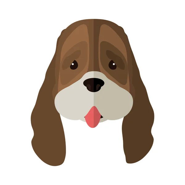 Tier- und Haustierliebe. Hunde-Cartoon-Ikone. Vektorgrafik — Stockvektor