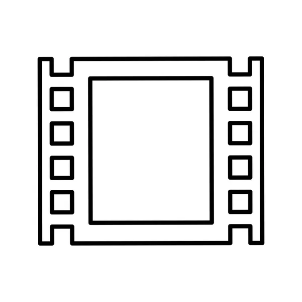 电影概念。经典电影卷轴图标。矢量图形 — 图库矢量图片