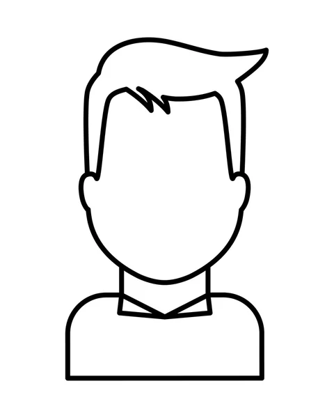 Conceito de empresário. avatar ícone pessoa masculina. gráfico vetorial —  Vetores de Stock