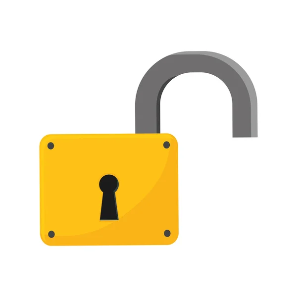 Concept de système de sécurité. icône de cadenas. concept de protection. vect — Image vectorielle