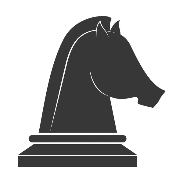 Horse silhouette. Farm Animal icon. vector graphic — Stok Vektör