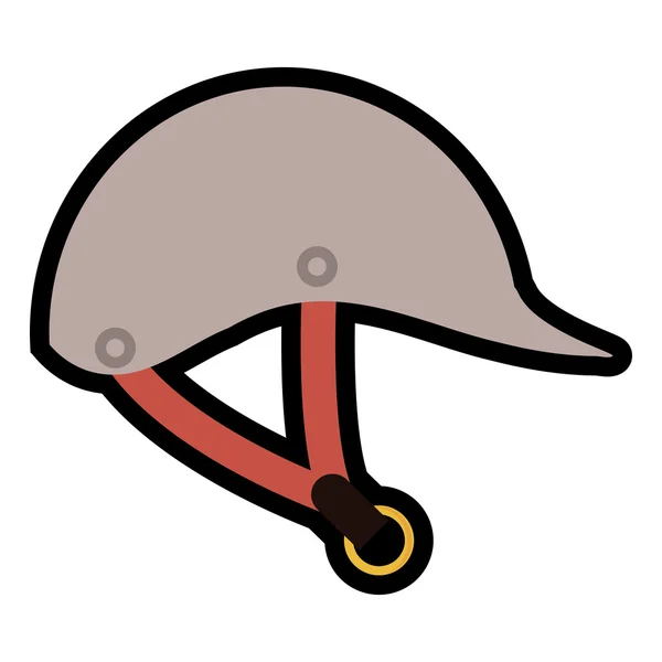 Concept de cavalerie. Icône casque. graphique vectoriel — Image vectorielle