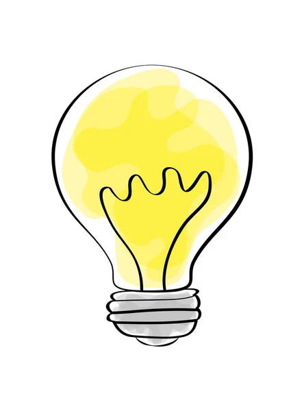 Energie- und Ideendesign. Glühbirnen-Symbol. Vektorgrafik — Stockvektor