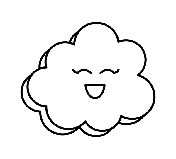 Καιρικές συνθήκες σχεδιασμού. Σύννεφο εικονίδιο καρτούν. διανυσματικό γραφικό — Διανυσματικό Αρχείο