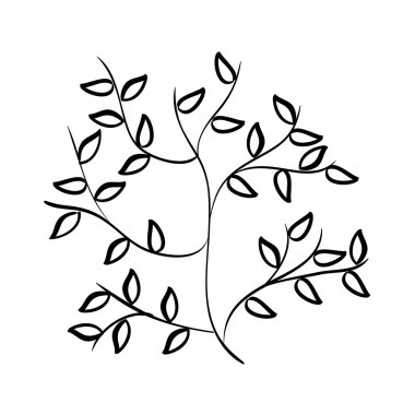 Yaprak simgesi. Eko ve yeşil tasarım. vektör grafiği