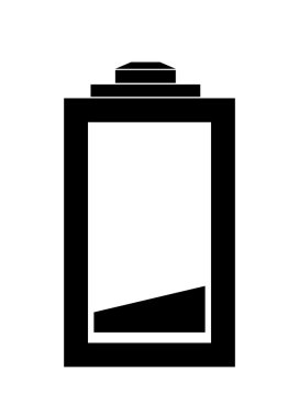 Pil simgesi. Enerji tasarım. vektör grafiği