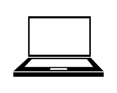 Teknoloji simgesi. laptop tasarım. vektör grafiği