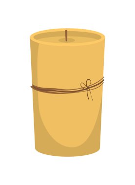 Mum simgesi. Mum ışığında tasarım. vektör grafiği