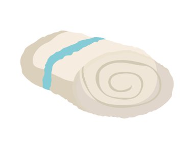 Spa merkezi tasarım. havlu simgesi. vektör grafiği