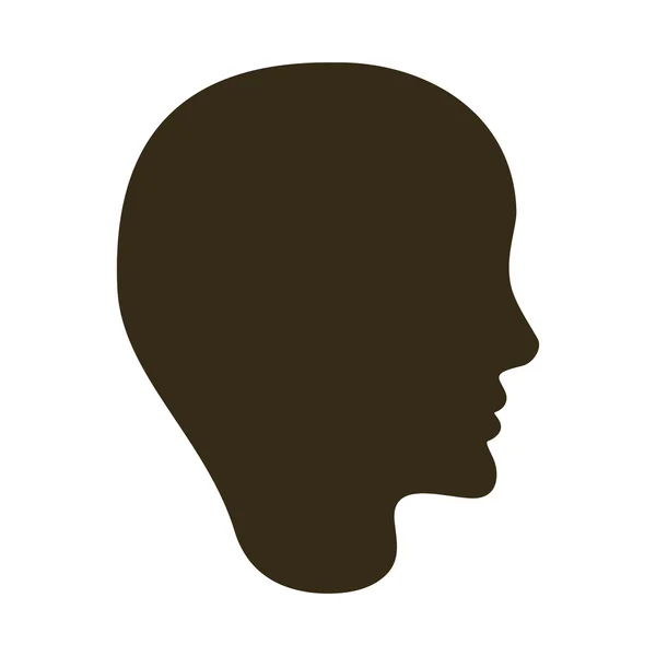 Head icon. Male face  design. vector graphic — Stock Vector