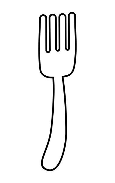 Icono del menú. Diseño de tenedor. gráfico vectorial — Archivo Imágenes Vectoriales