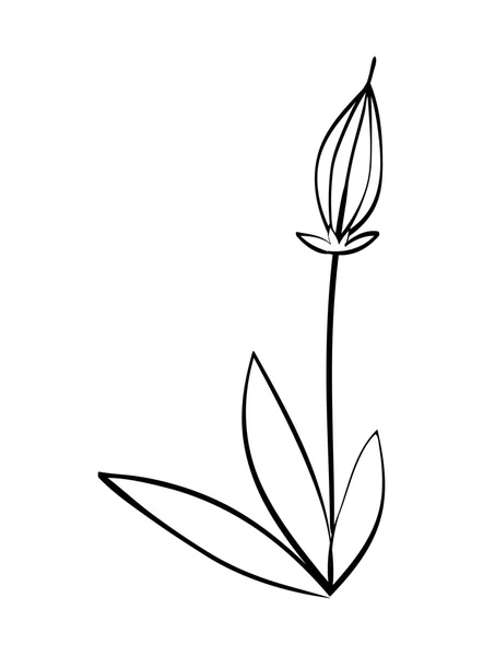 Садова ікона. Дизайн квіткових рослин. векторна графіка — стоковий вектор