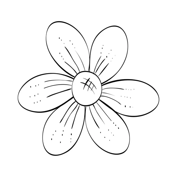 Icono del jardín. Diseño de plantas de flores. gráfico vectorial — Archivo Imágenes Vectoriales