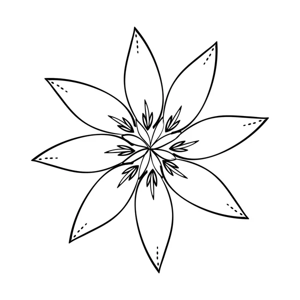 Ícone de jardim. Projeto da planta da flor. gráfico vetorial — Vetor de Stock
