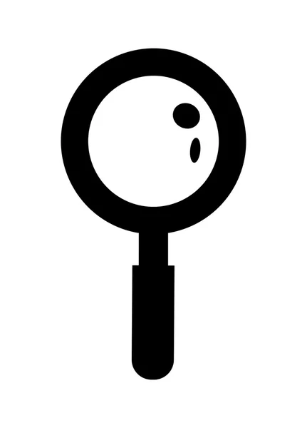 Lupe icon. Magnifying glass design. vector graphic — Stock Vector