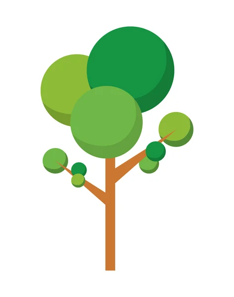 Ikonę drzewa. Roślin i charakteru projektu. grafika wektorowa — Wektor stockowy