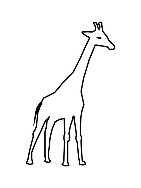 Icône animale africaine. conception de girafe. graphique vectoriel — Image vectorielle