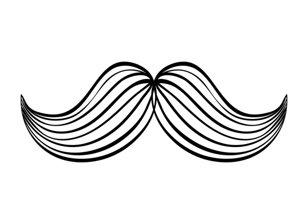 Mannelijke snor ontwerp. Kapper pictogram. vectorafbeelding — Stockvector
