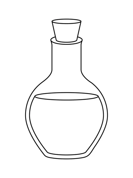 Diseño del centro de spa. icono del frasco. gráfico vectorial — Vector de stock