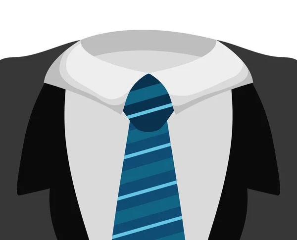 Значок галстука. Костюм мужского дизайна. векторная графика — стоковый вектор